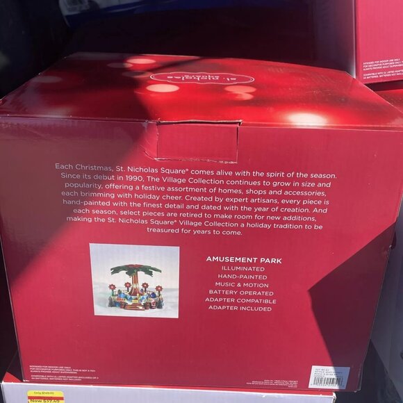 christmas village Amusement Park music motion light lemax dept 56 compatible new - Picture 5 of 6